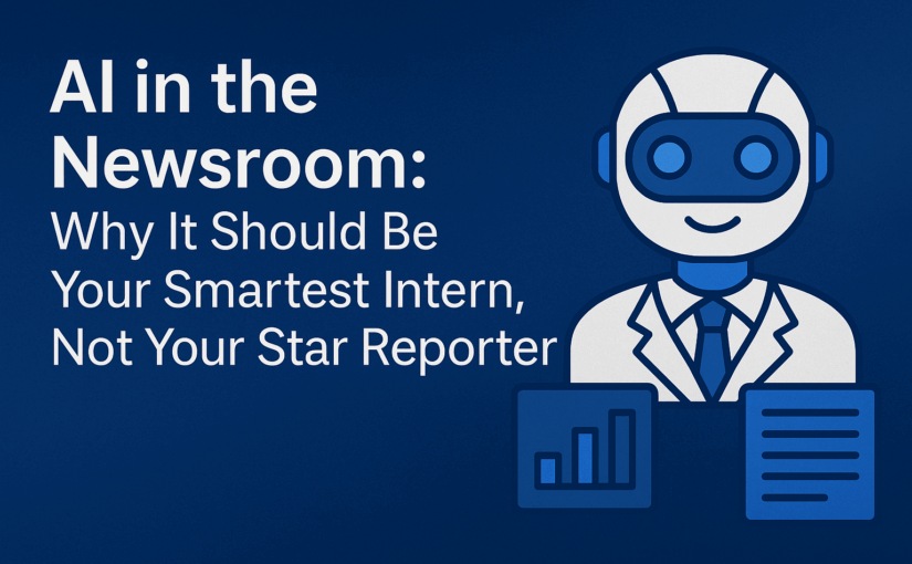 AI in the Newsroom: Why It Should Be Your Smartest Intern, Not Your Star Reporter